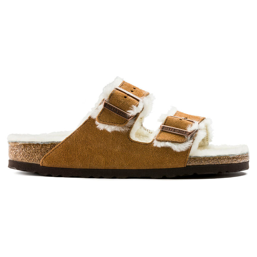 Birkenstock Ciabatta Donna Arizona Shearling Suede Mink