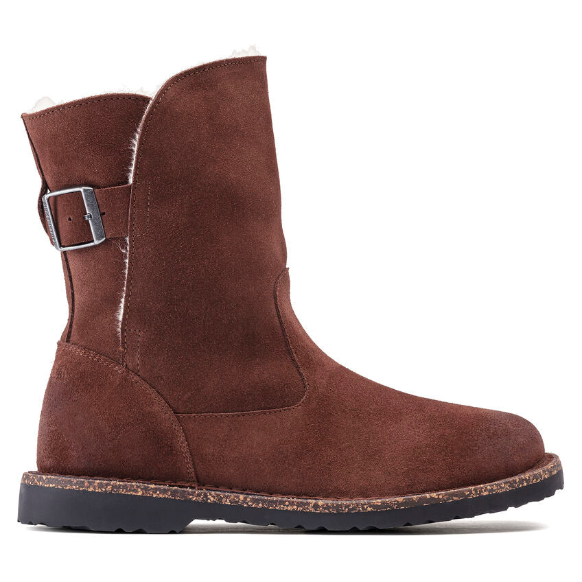 Birkenstock Women's Ankle Boot Uppsala Shearling Suede Espresso
