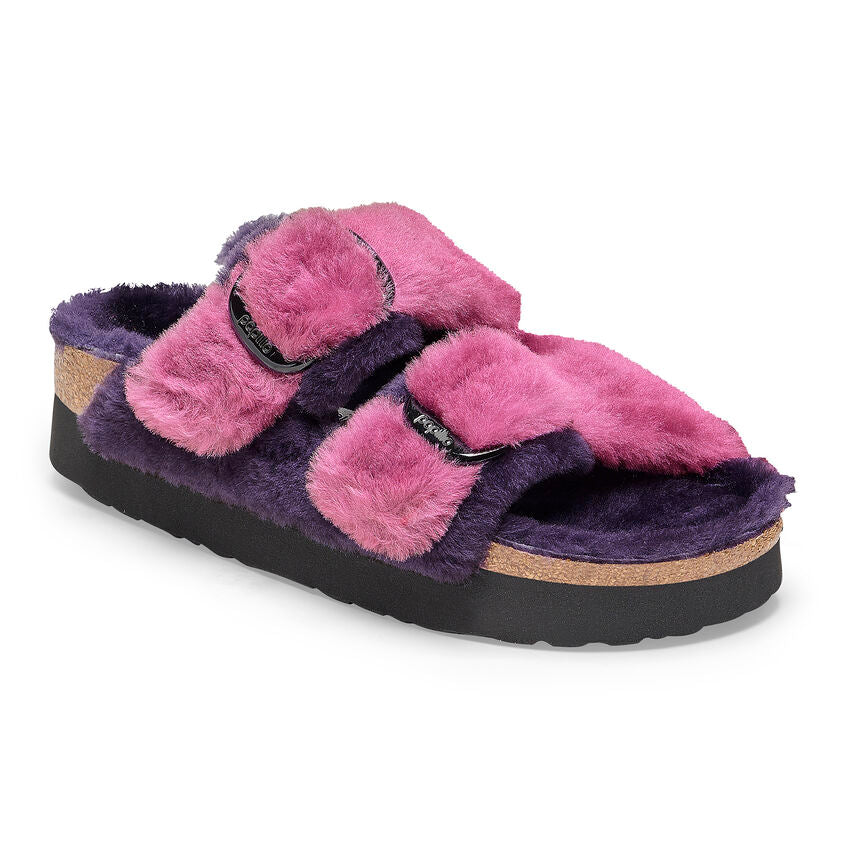 Birkenstock Women's Arizona Big Buckle Platform Slipper Dark Berry