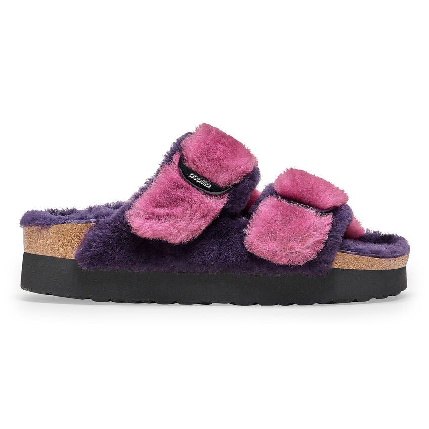 Birkenstock Ciabatta Donna Arizona Big Buckle Platform Dark Berry