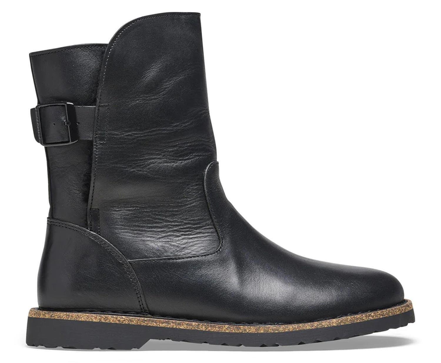 Birkenstock Biker Women Uppsala Shearling Leather Black