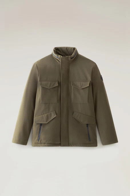 WOOLRICH Men's Softshell Field Jacket WOOU0793 Dark Green