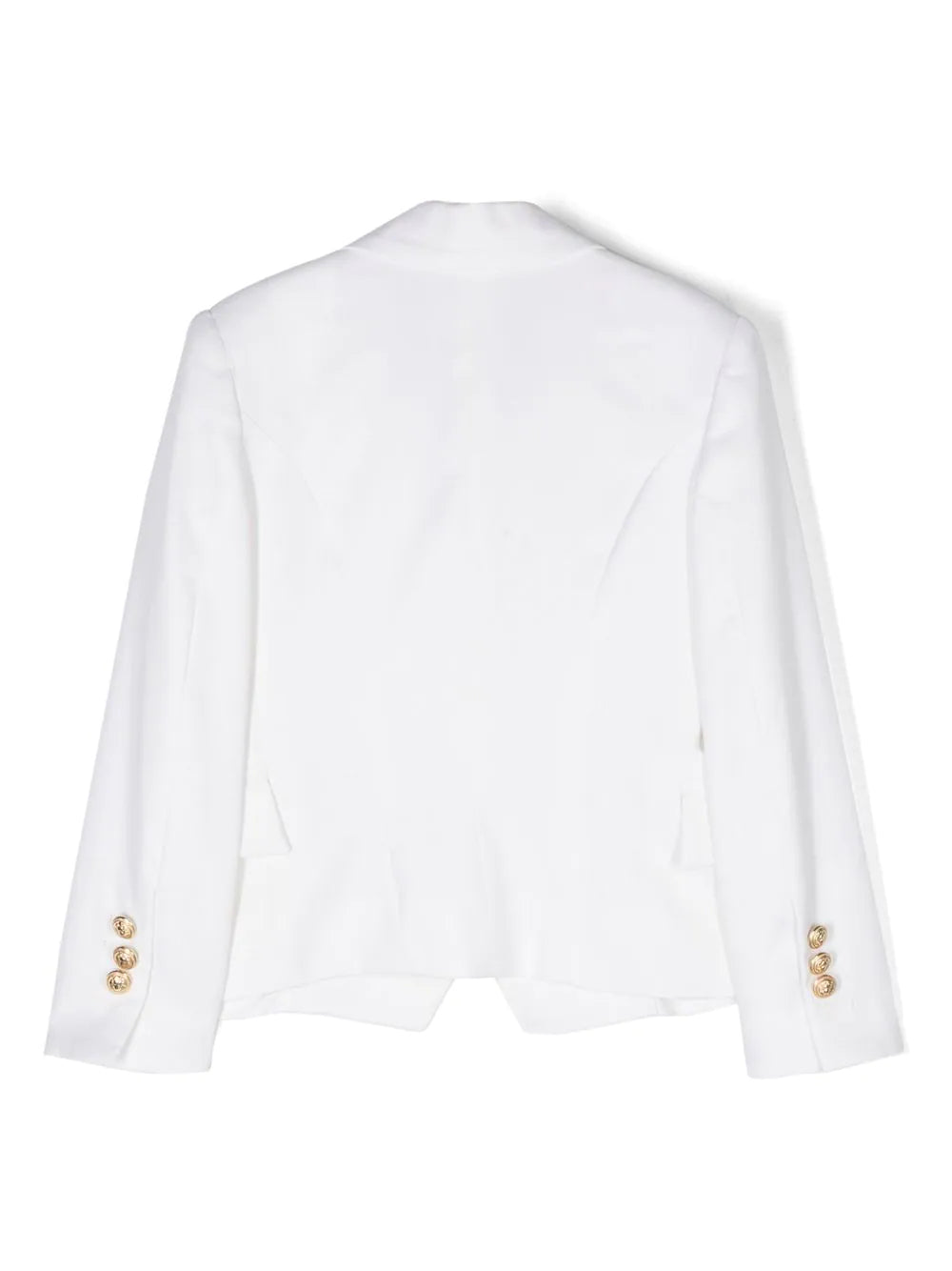 Balmain Kids White double-breasted blazer