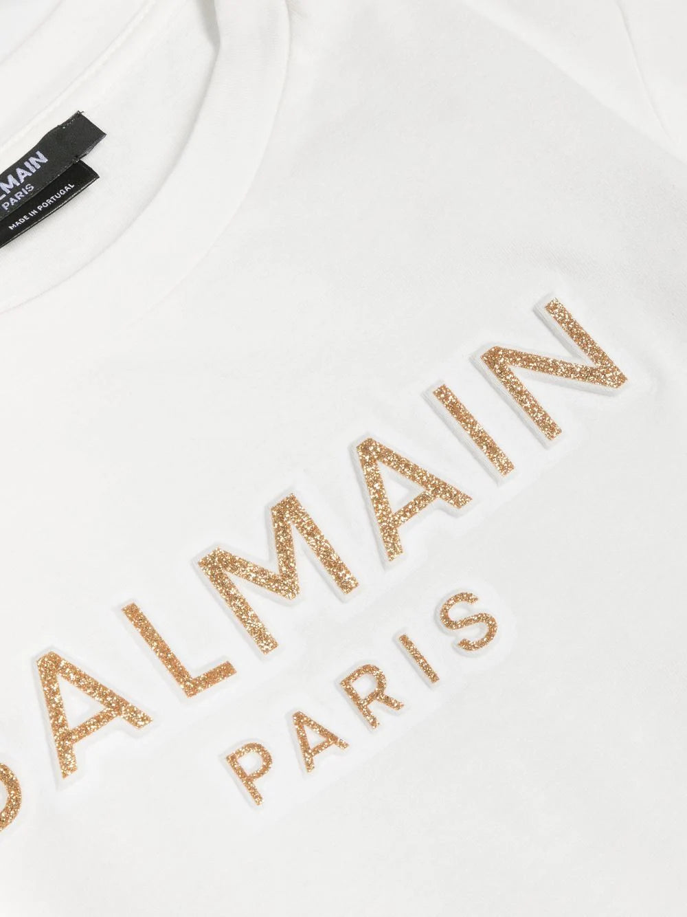 Balmain Kids White T-shirt with logo