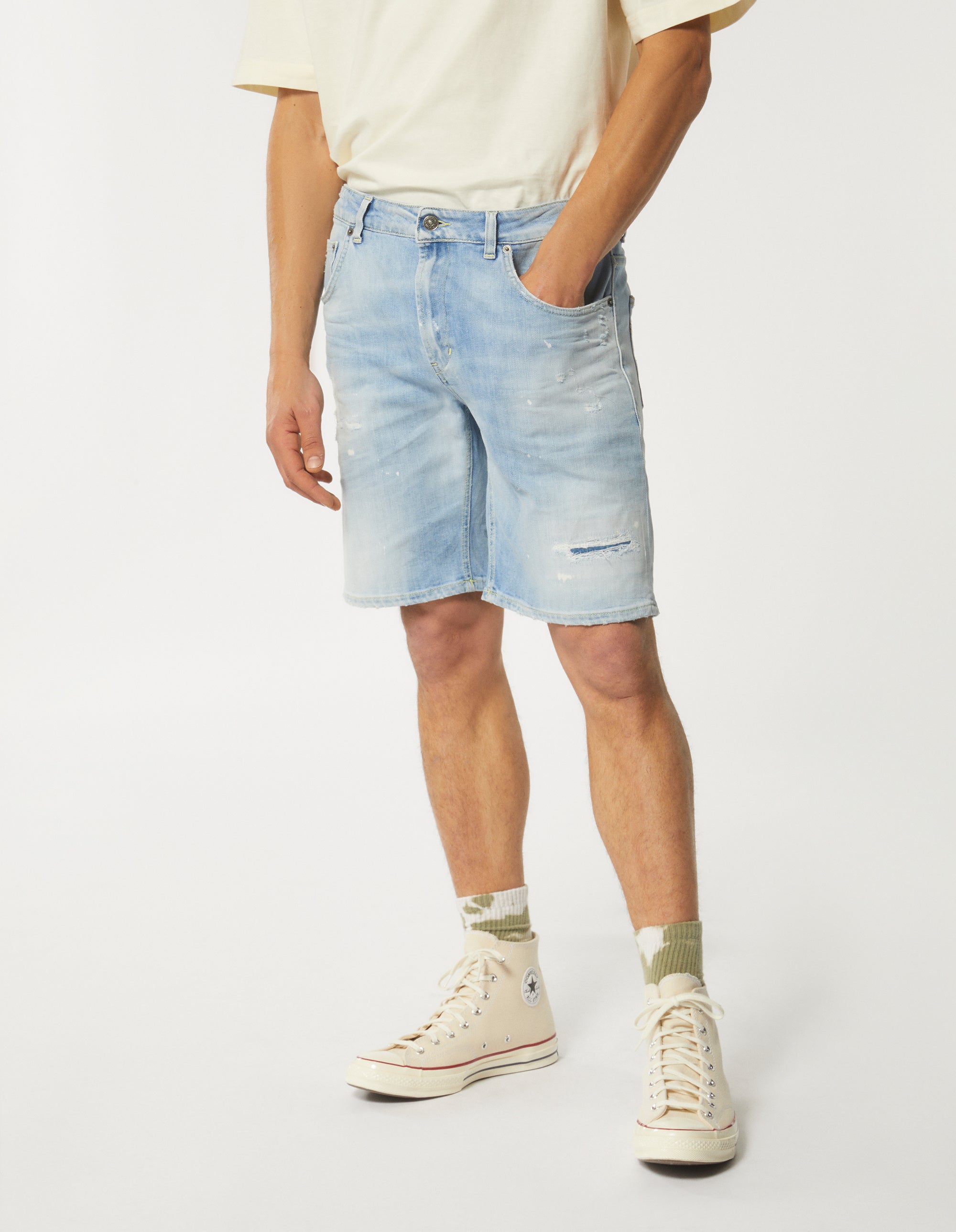 Blue Bermuda shorts