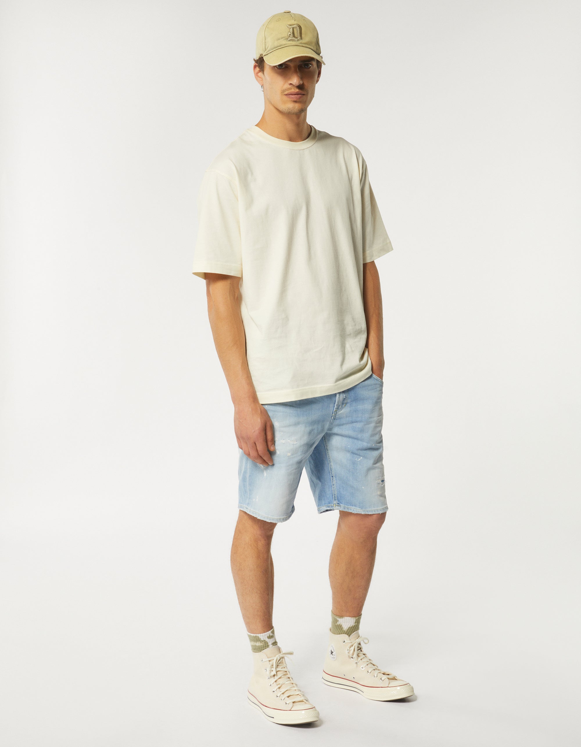 Blue Bermuda shorts