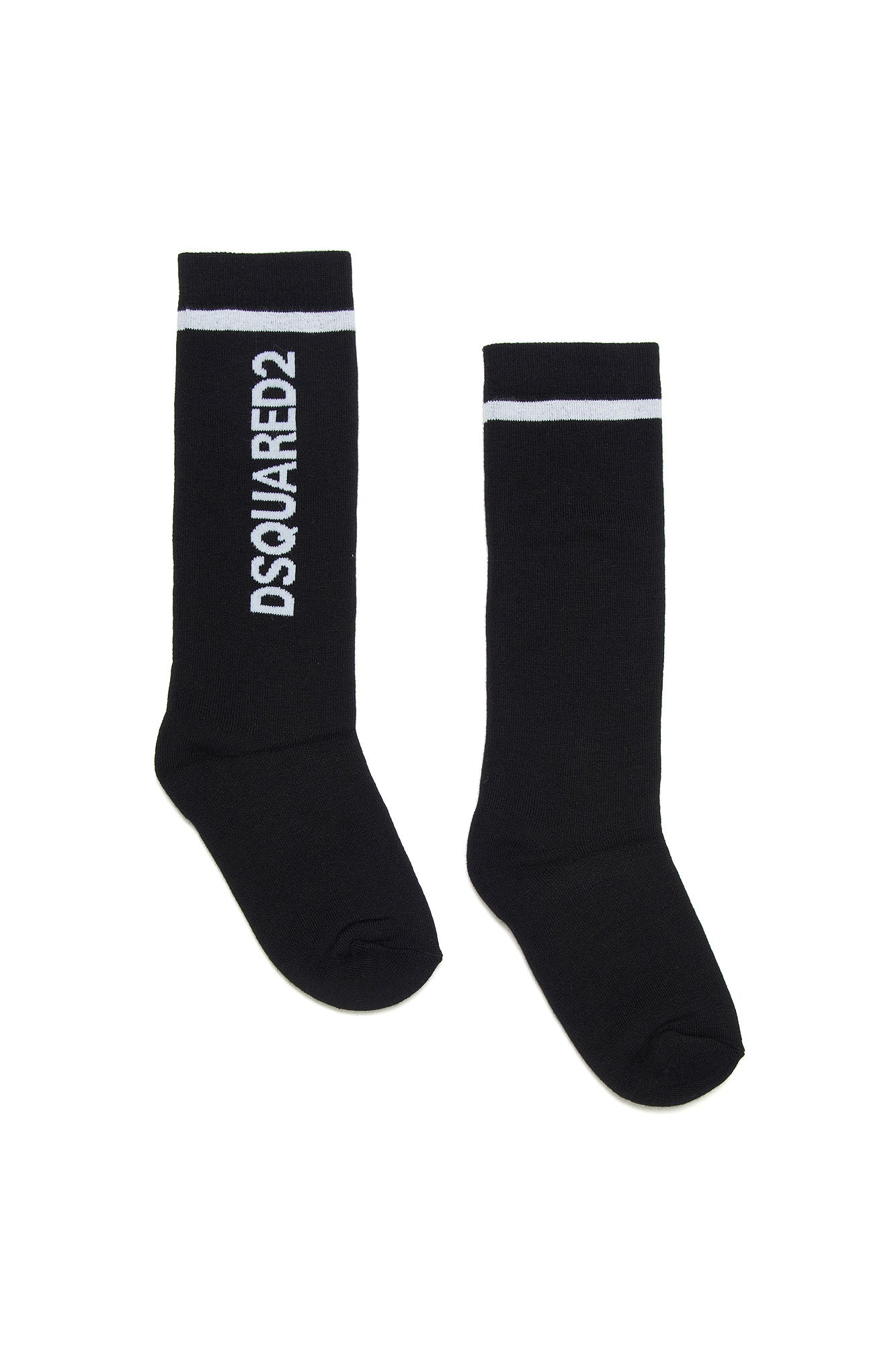 DSQUARED Calzini Unisex Bambino DQ1547-D00WI BLACK