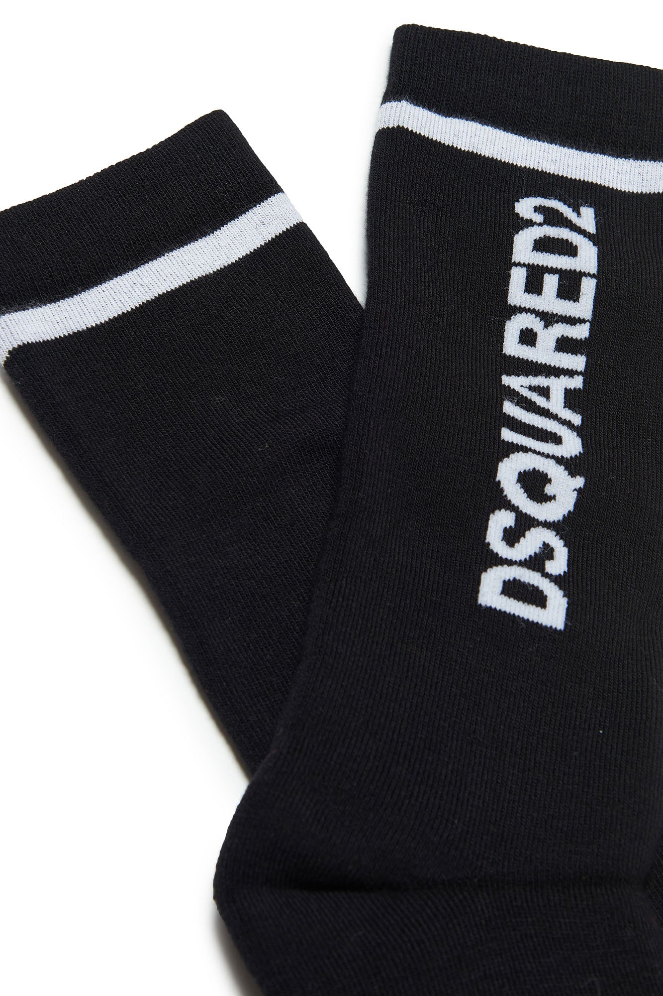 DSQUARED Calzini Unisex Bambino DQ1547-D00WI BLACK