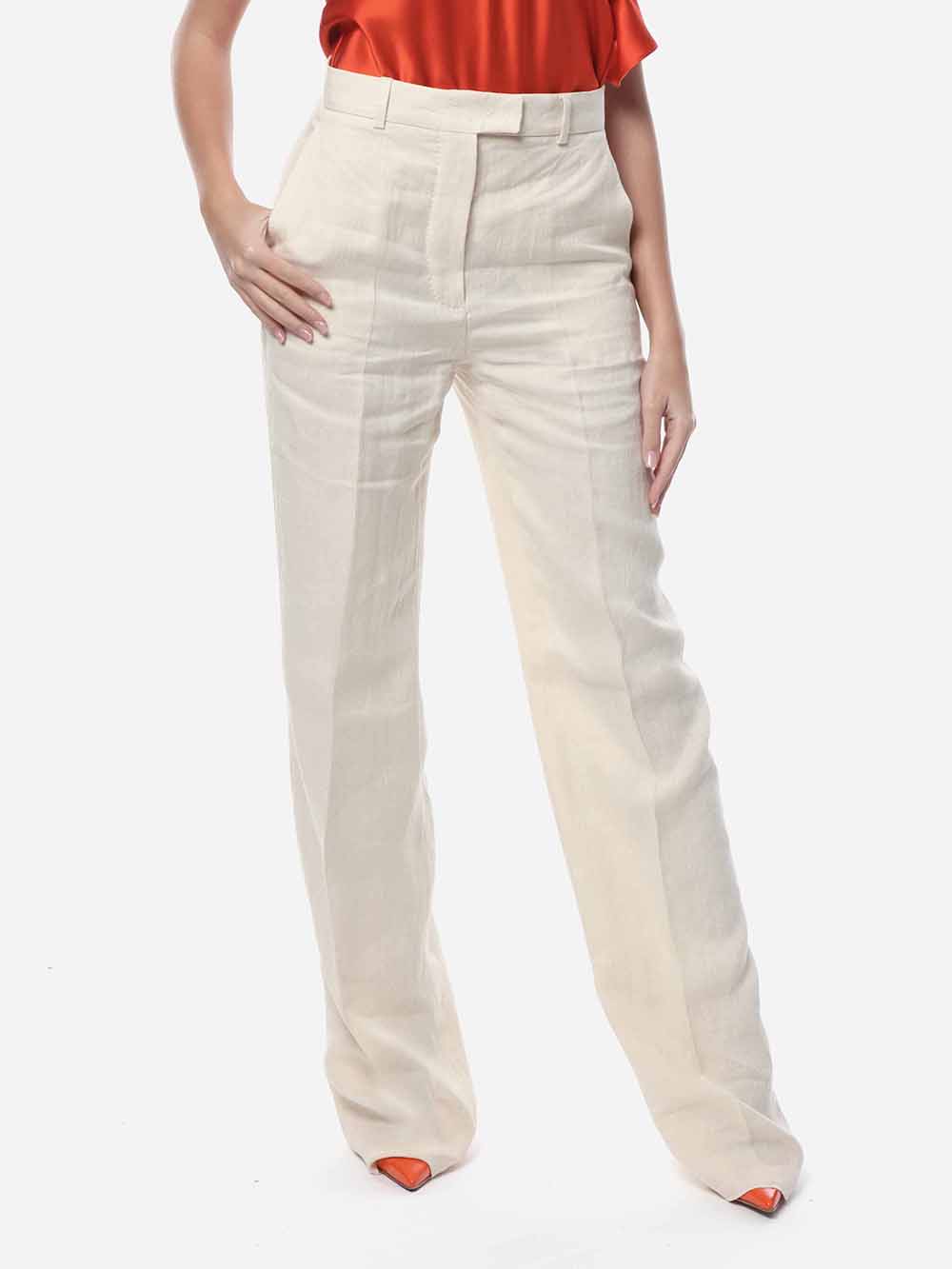 MAX MARA Pantaloni Donna 2361310231600 Bianco