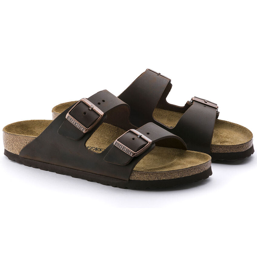 Birkenstock Ciabatta Uomo Arizona Oiled Leather Habana