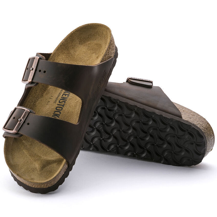 Birkenstock Ciabatta Uomo Arizona Oiled Leather Habana