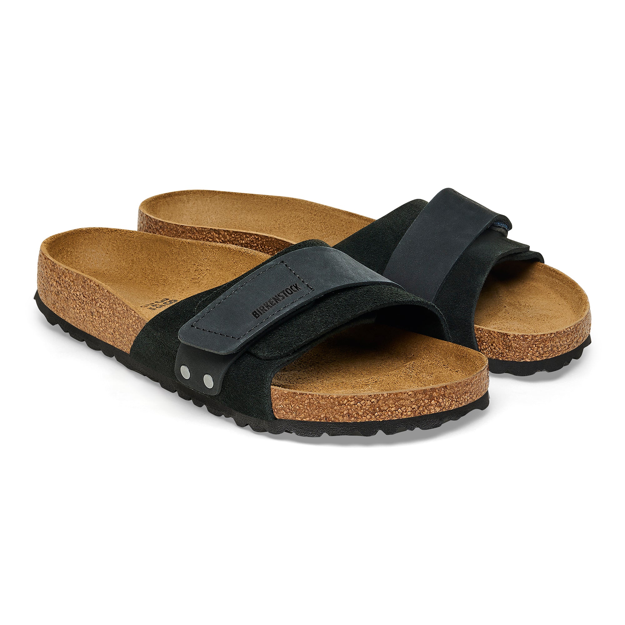 Birkenstock Ciabatta Donna Oita Suede Leather-Black