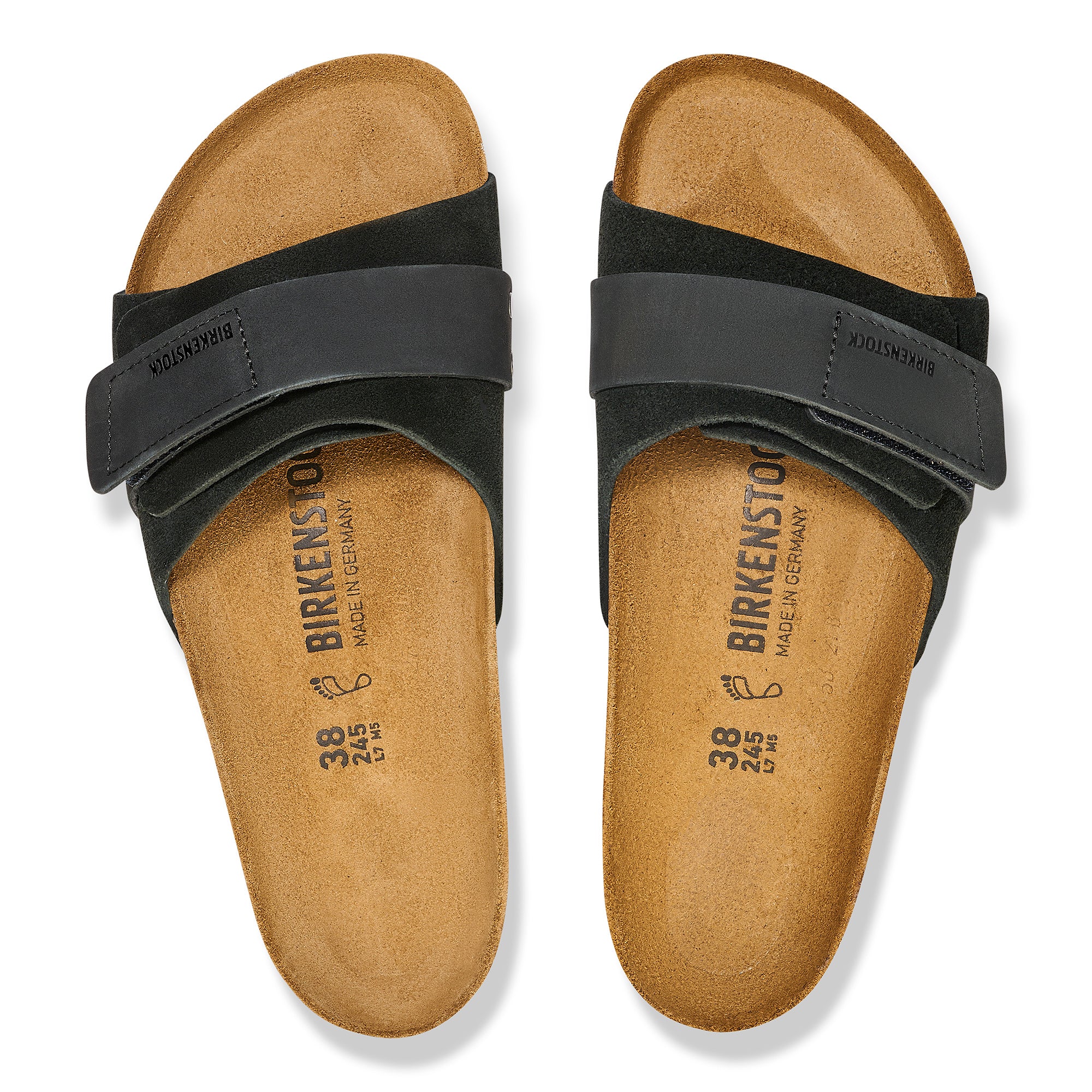 Birkenstock Ciabatta Donna Oita Suede Leather-Black