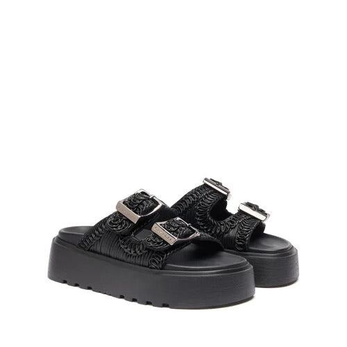 Casadei Ciabatta Donna Birky Ale Slides-Nero