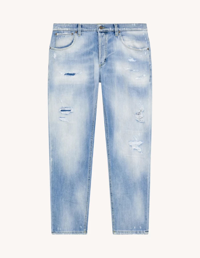 Dondup Pantaloni Uomo Brighton-Blu