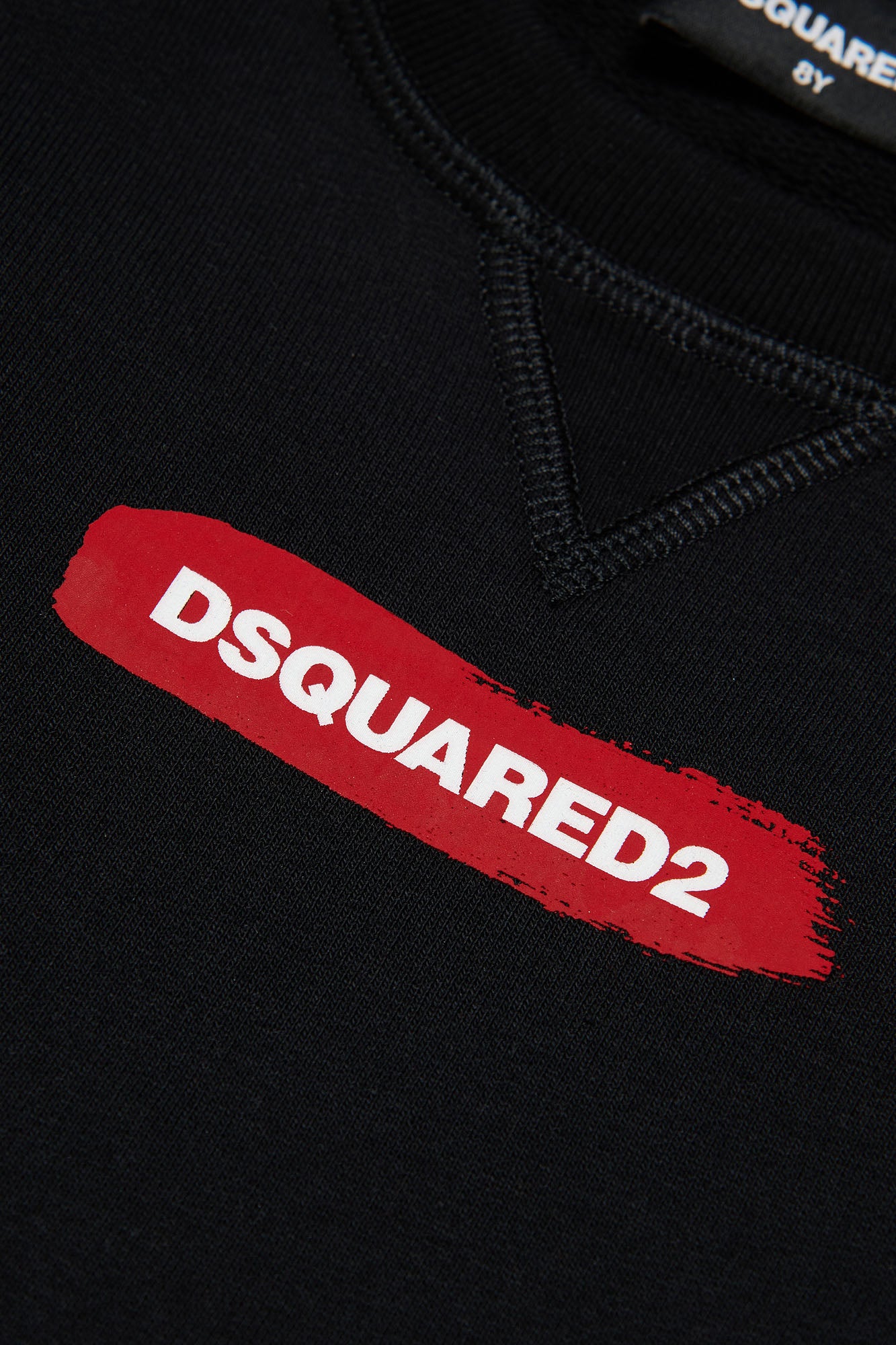 DSQUARED2-Felpa Unisex Bambino Relax Logo-Nero