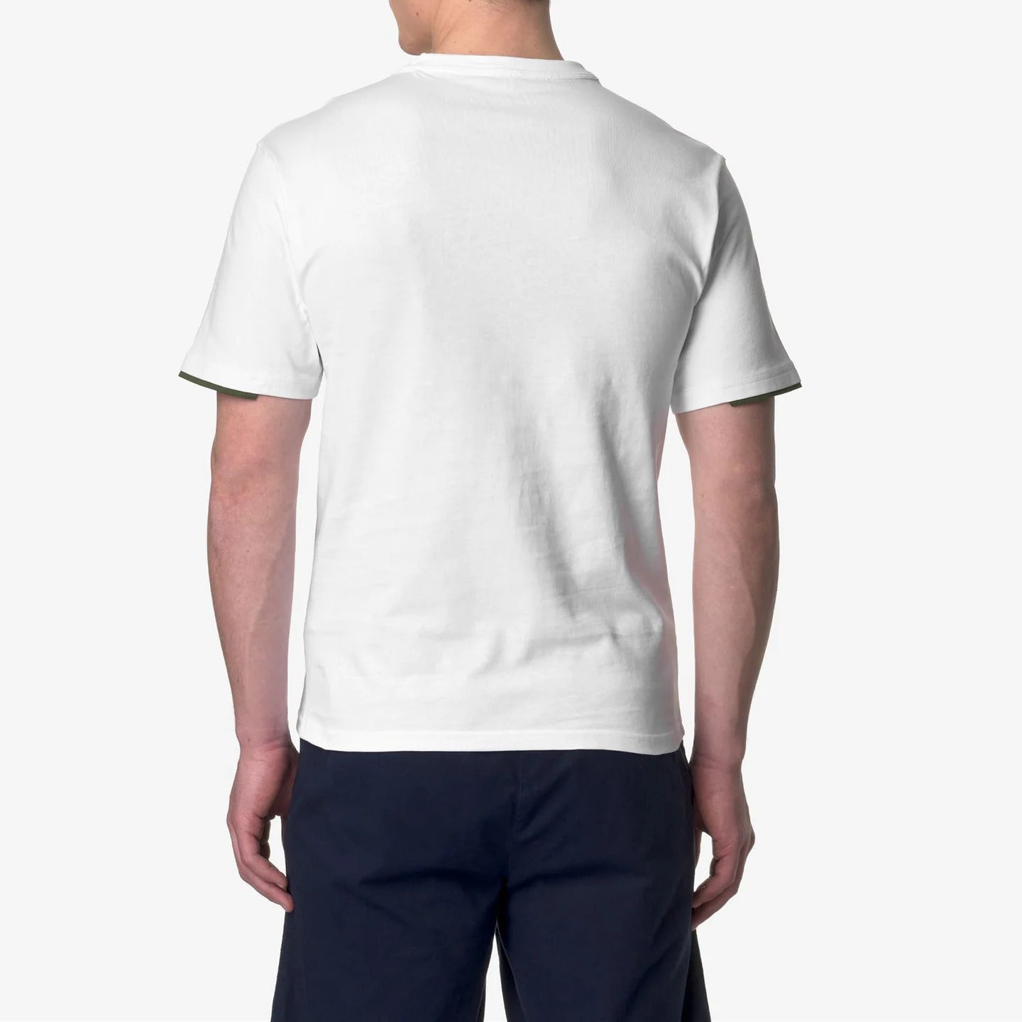 K-WAY T-Shirt Uomo FANTOME CONTRAST POCKETS-White