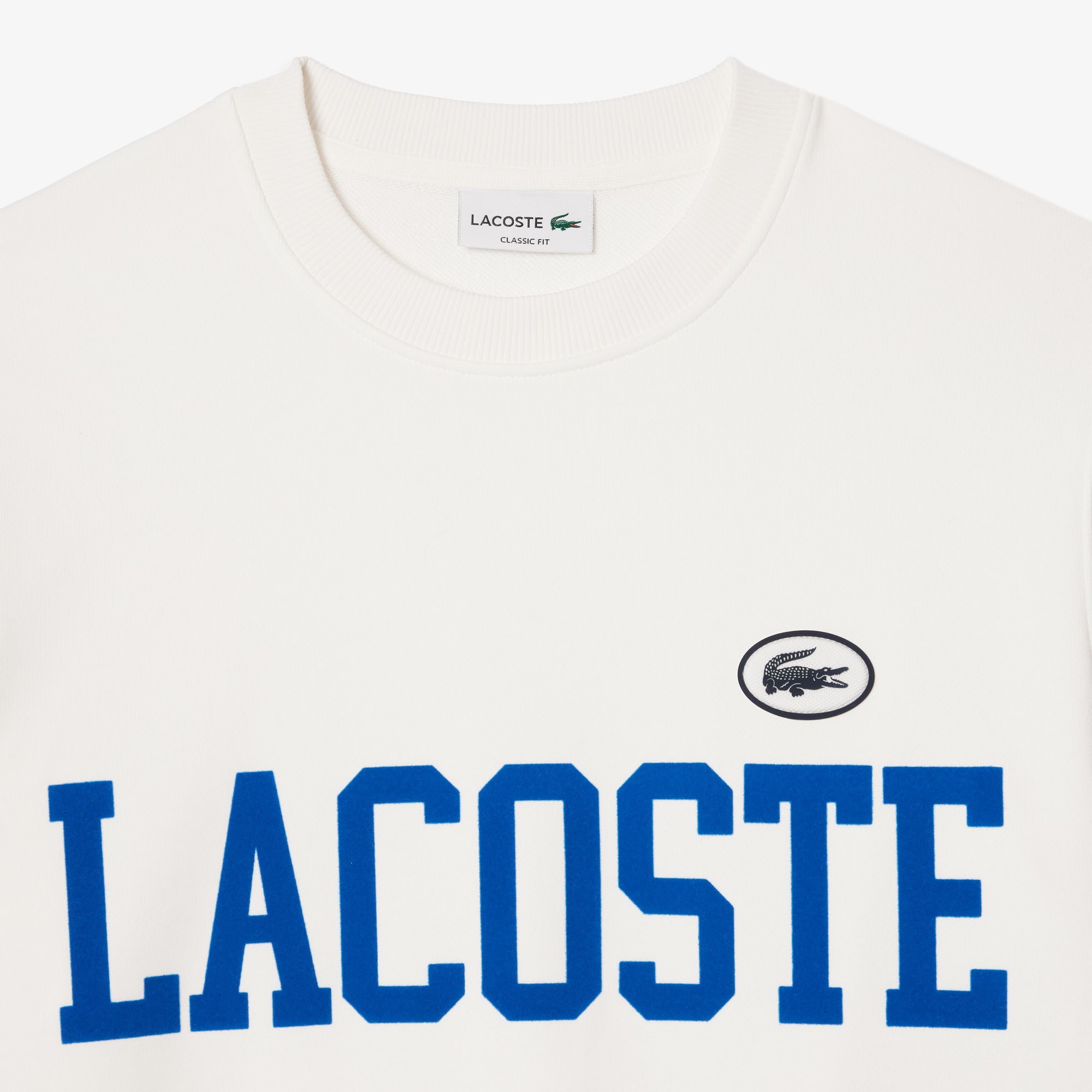 LACOSTE Felpa Uomo Jogger-Bianco