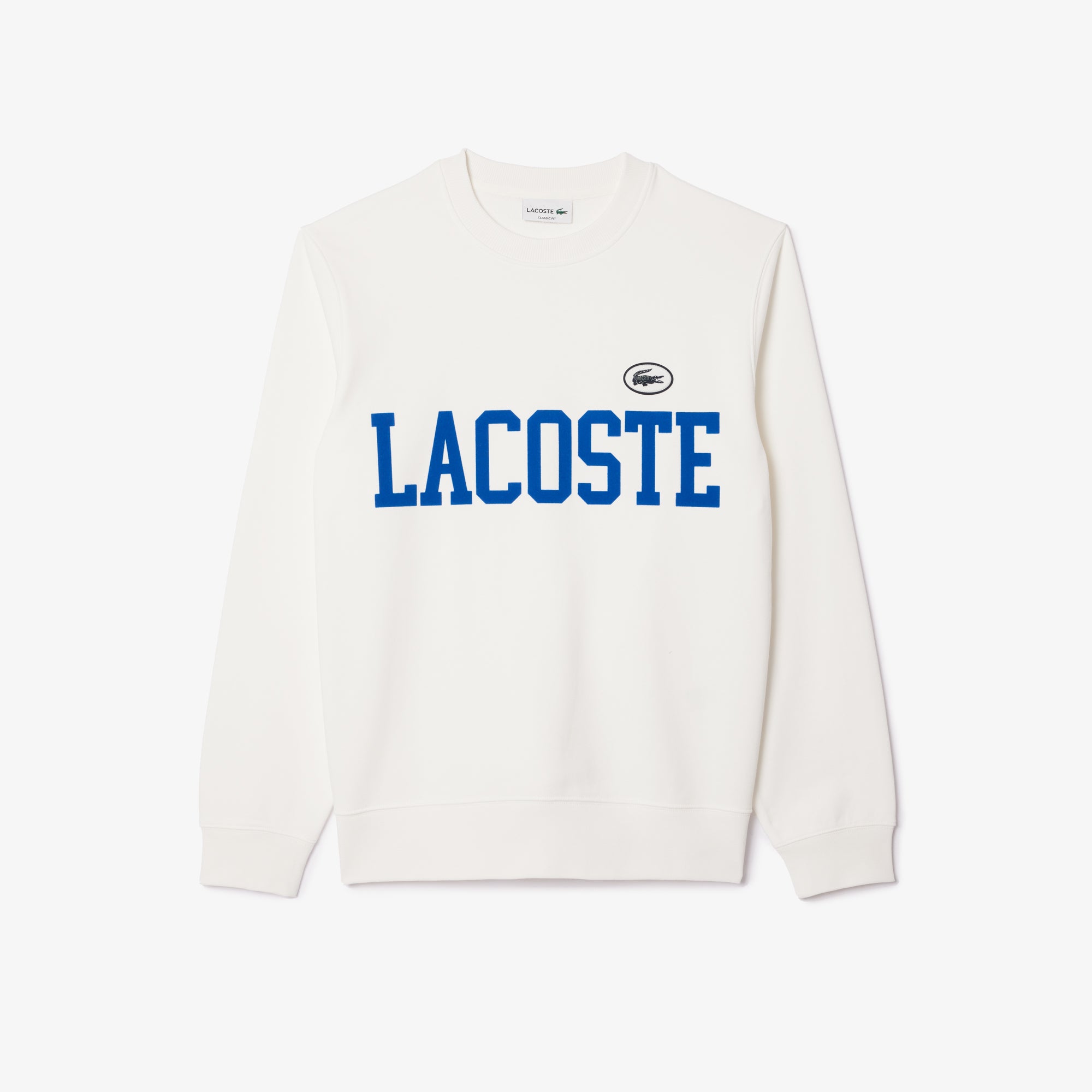 LACOSTE Felpa Uomo Jogger-Bianco