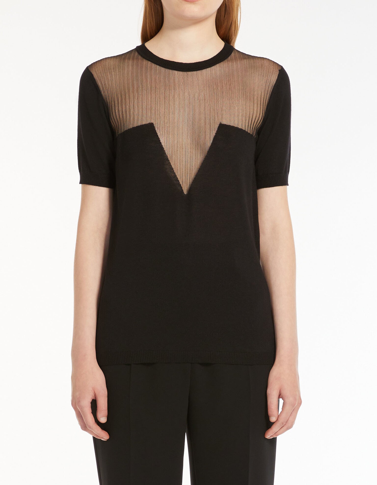Max Mara Maglia Donna Pina-Nero