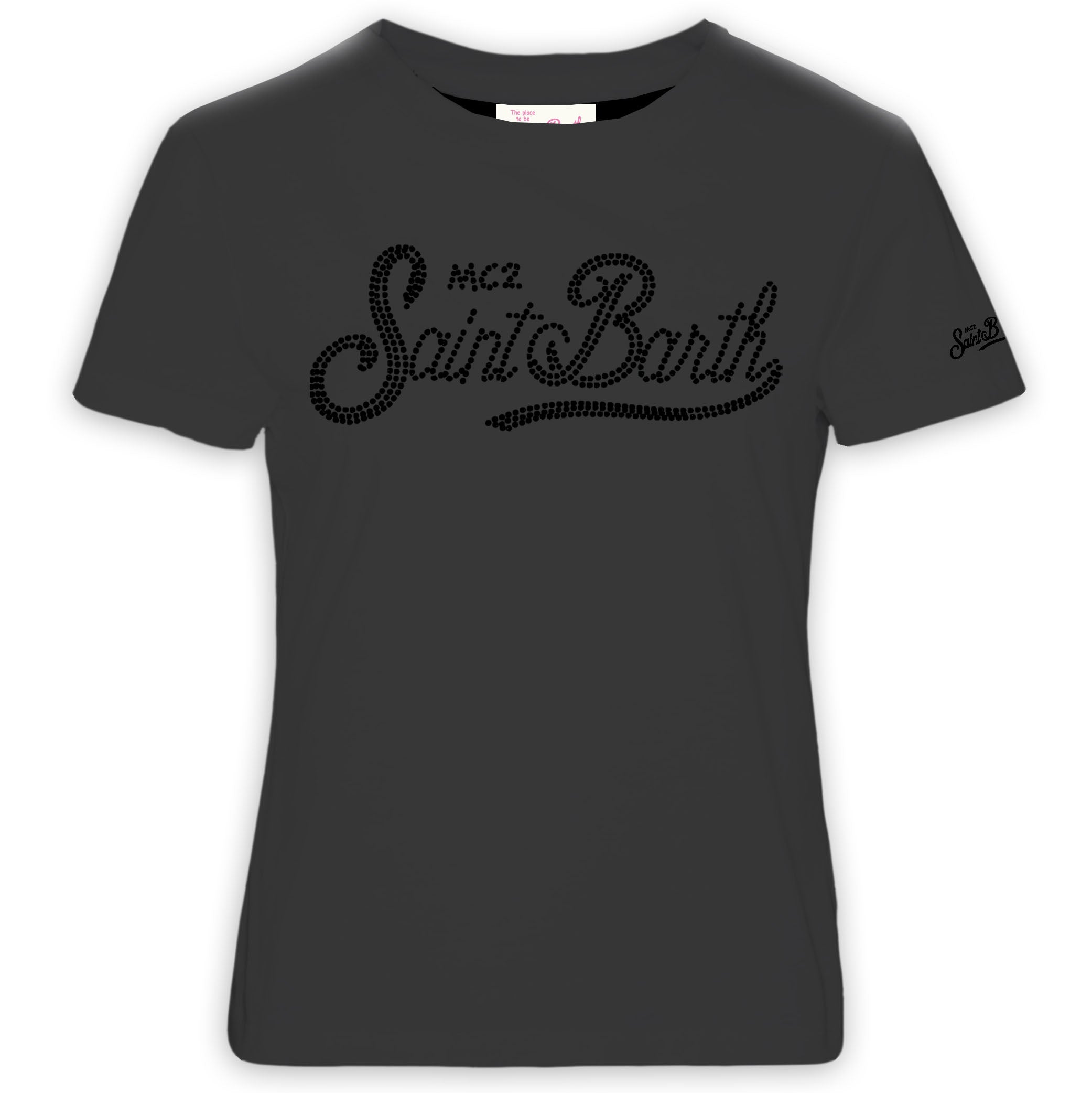 MC2 SAINT BARTH T-Shirt Donna Emilie-Nero Strass