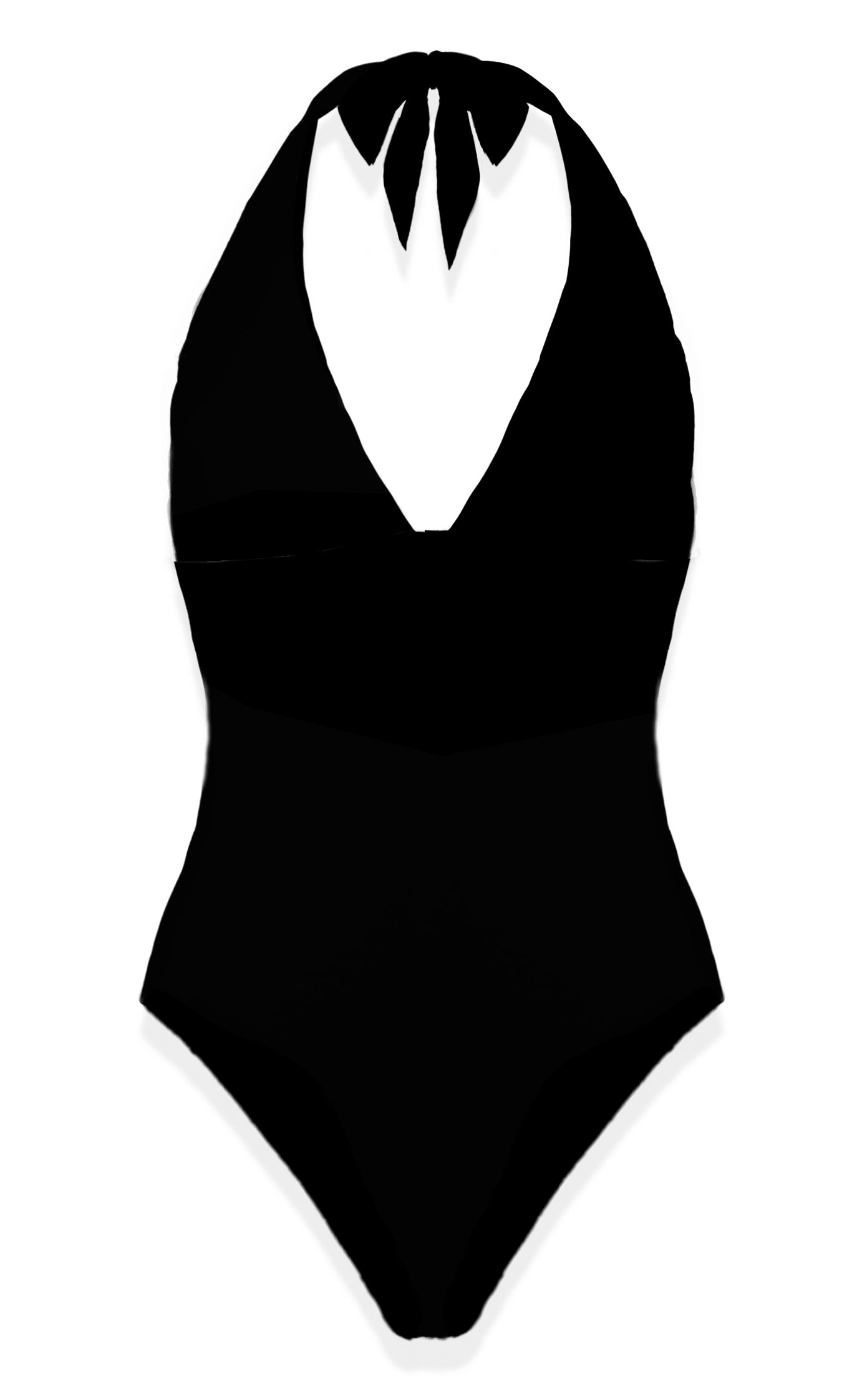 breasted halter one piece