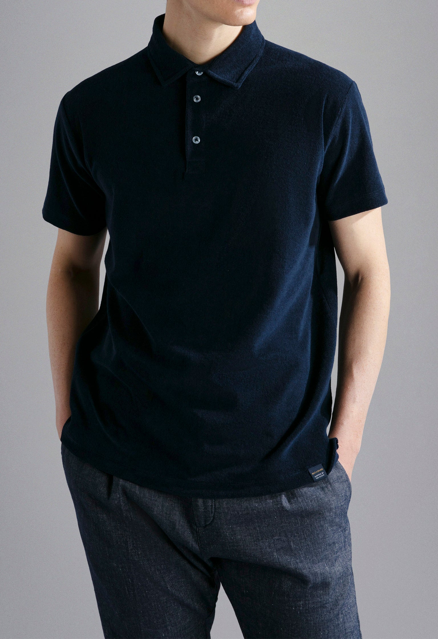 PAUL & SHARK Polo Uomo Spugna-Blu