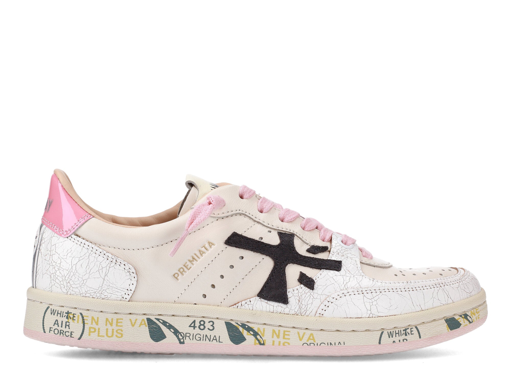Premiata Sneakers Donna BSKT CLAYD 6783-Bianco Rosa