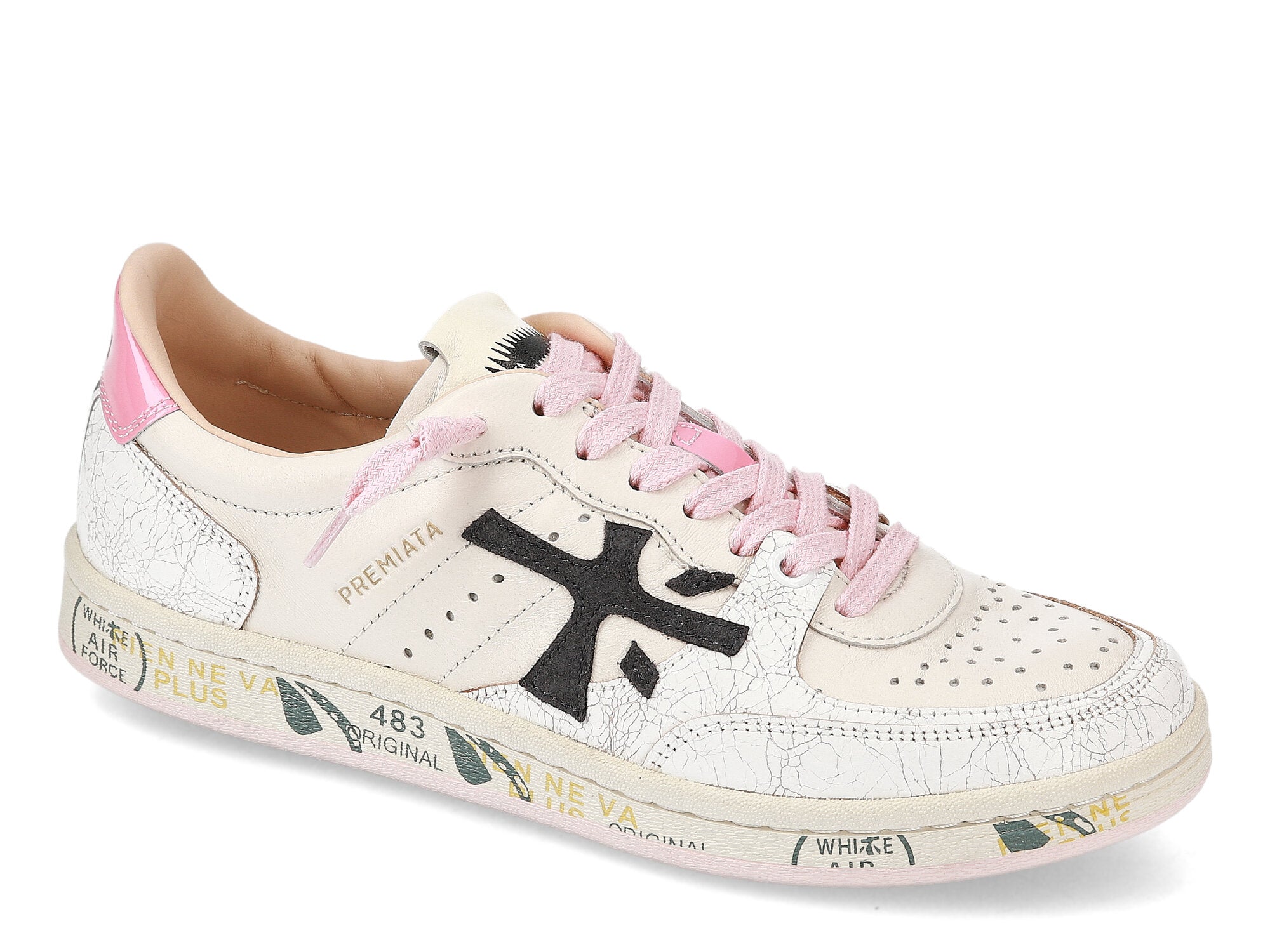 Premiata Sneakers Donna BSKT CLAYD 6783-Bianco Rosa