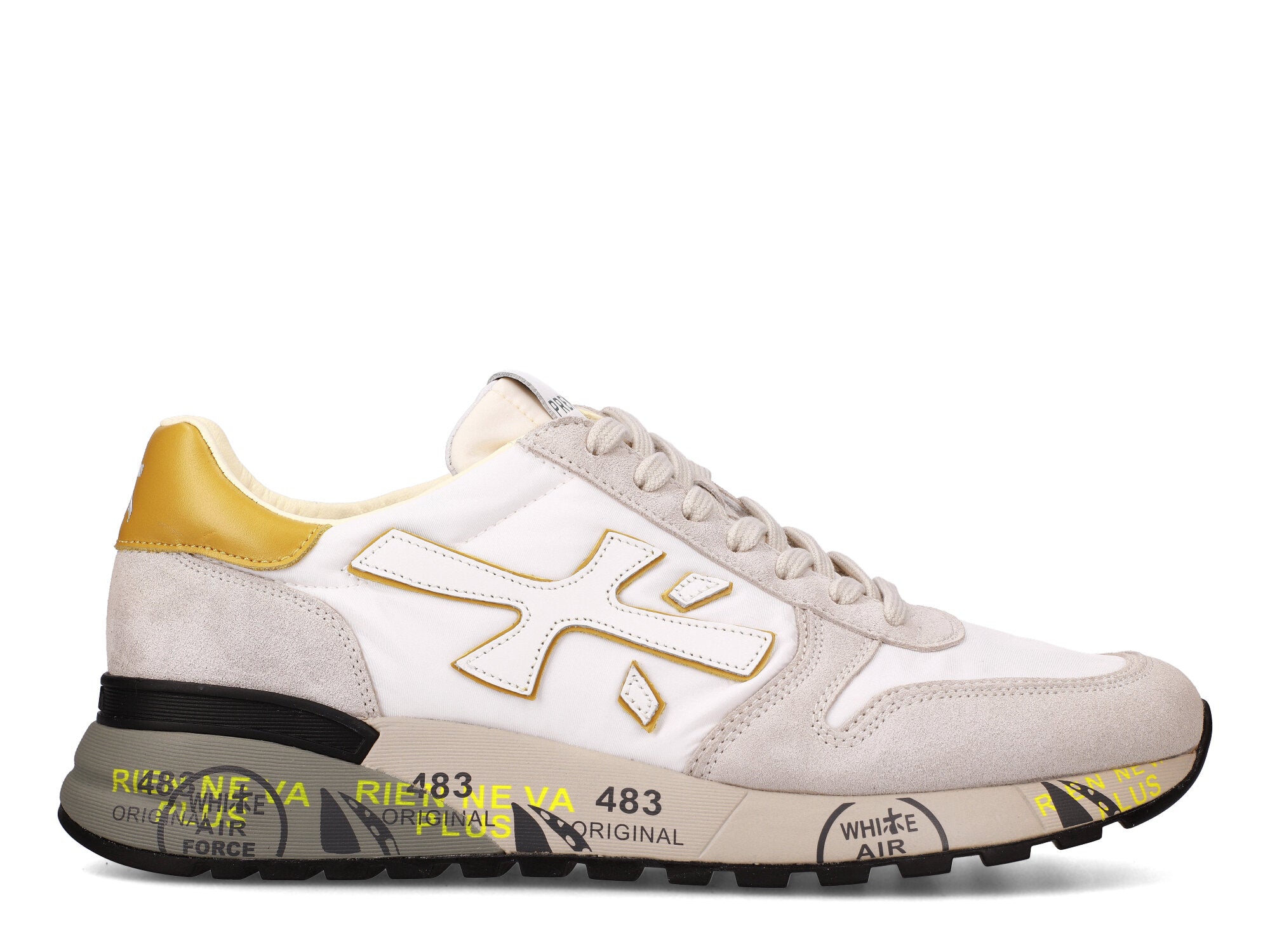 Premiata Sneakers Uomo Mick 6613-Bianco Grigio