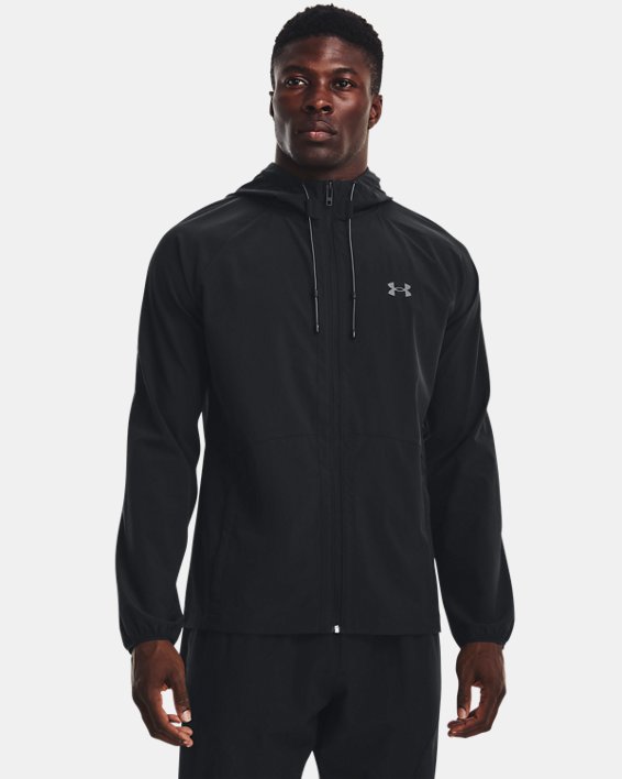 Under Armour Giubbino Uomo Stretch Woven Windbreaker-Black