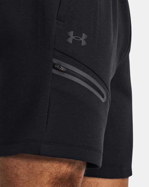 Under Armour Shorts Uomo Unstoppable Fleece-Black