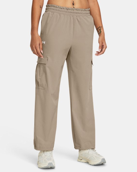 Under Armour Pantaloni Donna ArmourSport Woven-Timberwolf Taupe