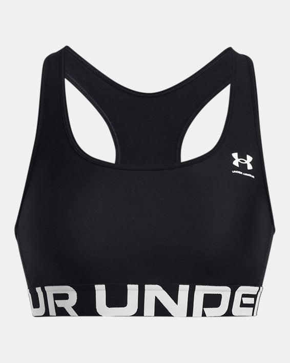 Under Armour Reggiseno Sportivo Donna HeatGear Mid-Black