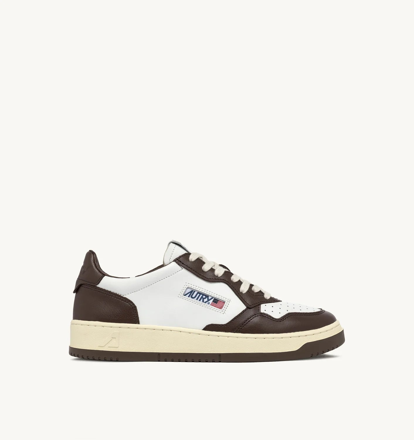 AUTRY Sneakers Uomo Medalist Low Man AULM-WB46-Bianco Chestnut