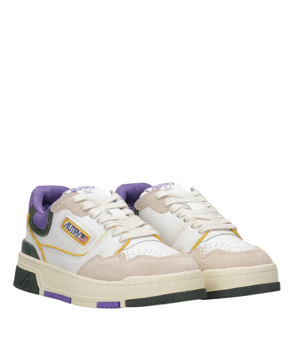 AUTRY Sneakers Donna Clc Low Woman ROLW-MM36-Bianco Viola Nero