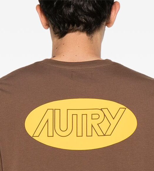 AUTRY T-Shirt Uomo Main Man TSPM09CC-Cioccolato