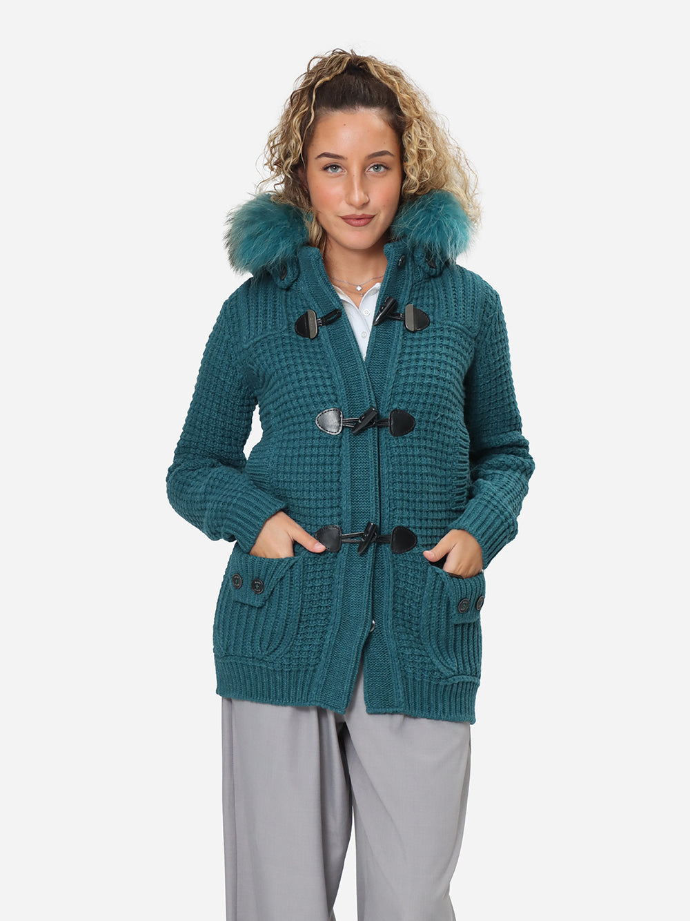 BARK Giubbotto Donna MEDIUM DUFFLE COAT W/MURMASKY-Ottanio