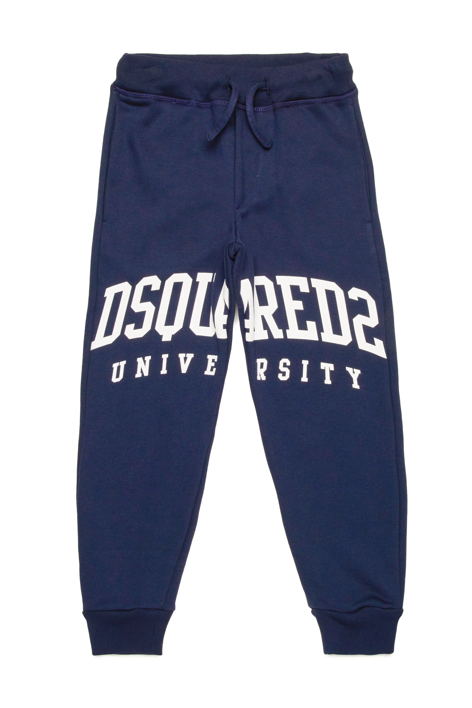 DSQUARED2 Pantaloni Jogger Bambino Logo College-Blu