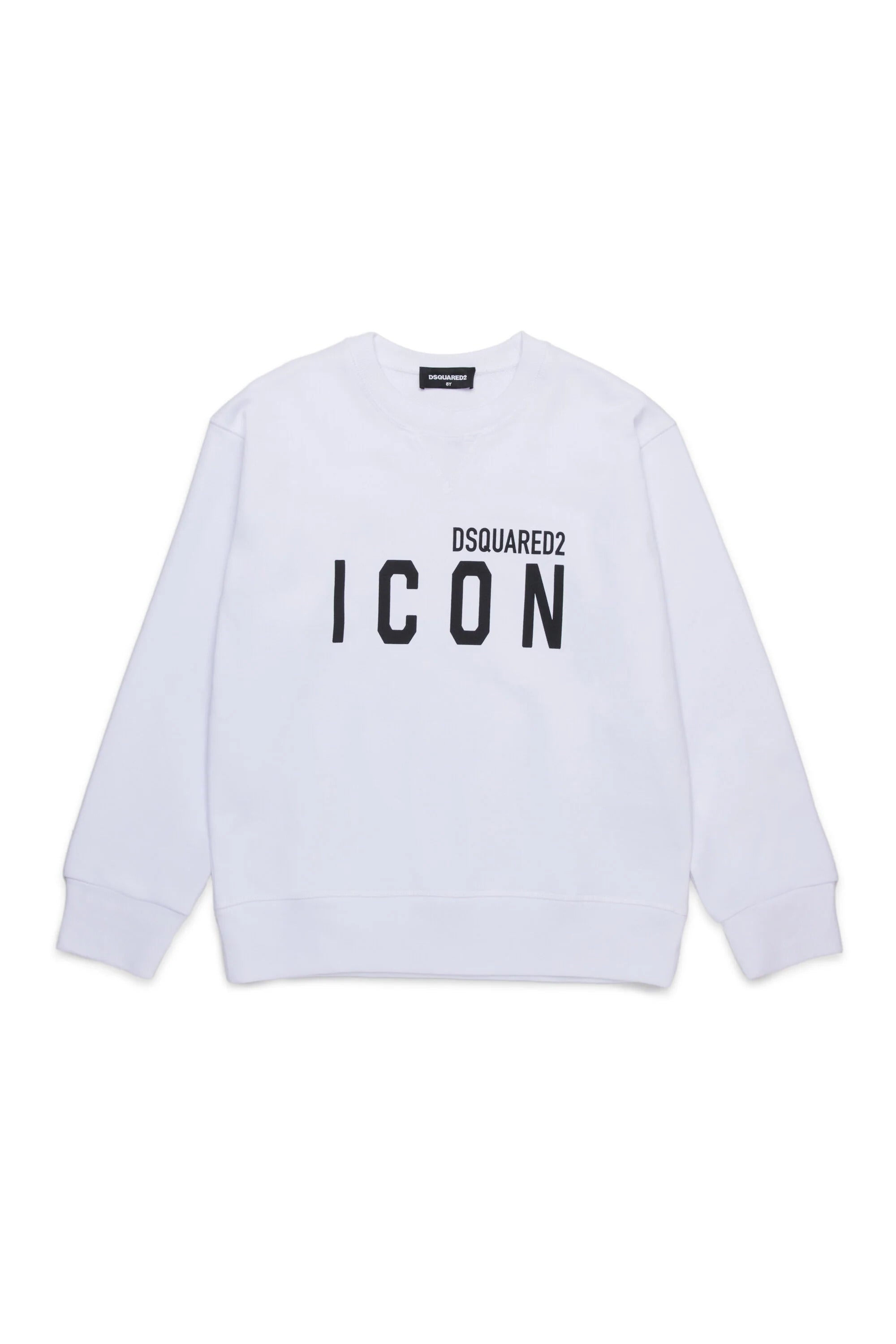 DSQUARED2 Felpa Girocollo Junior Icon-Bianco