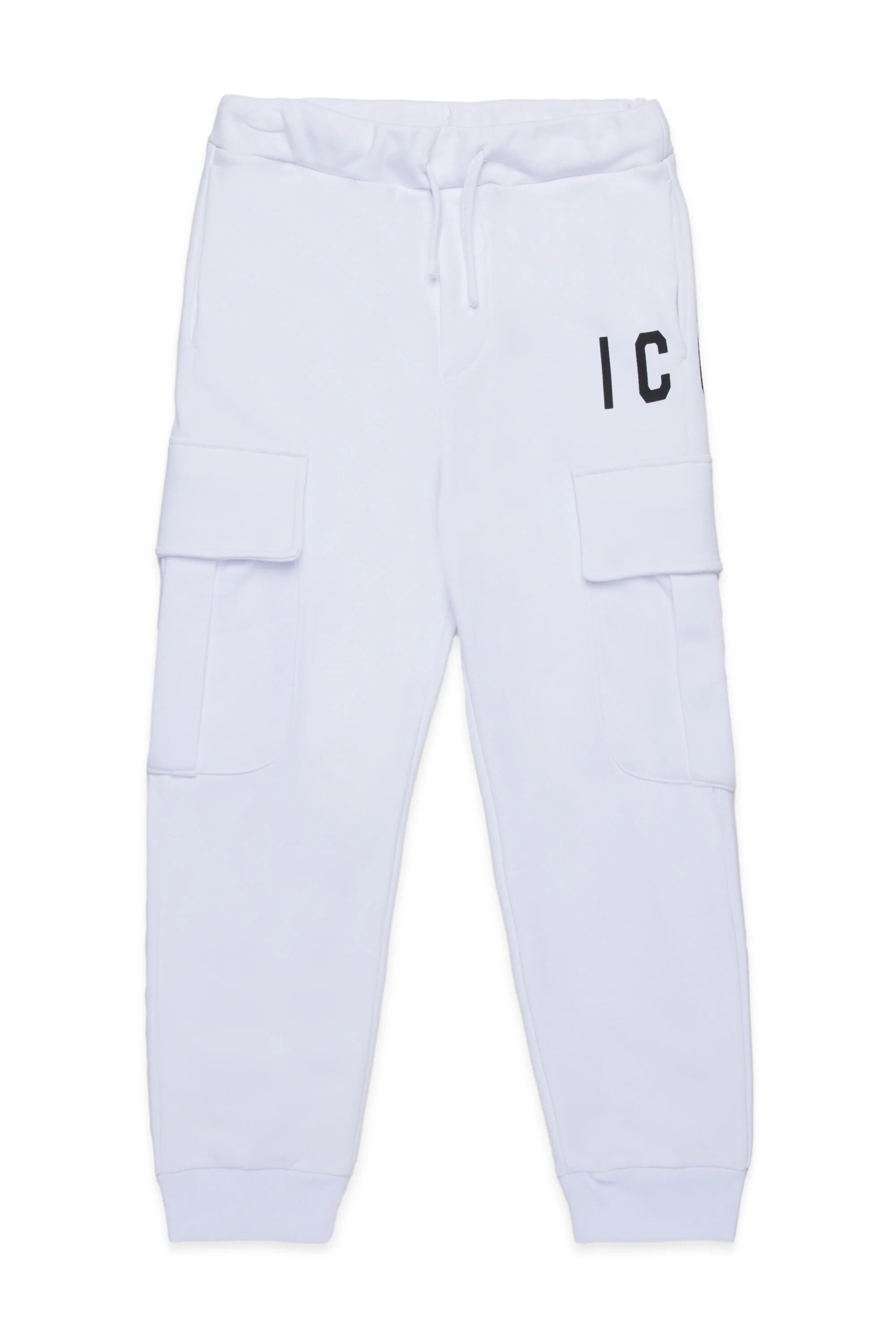 DSQUARED2 Pantaloni Cargo Junior Icon-Bianco
