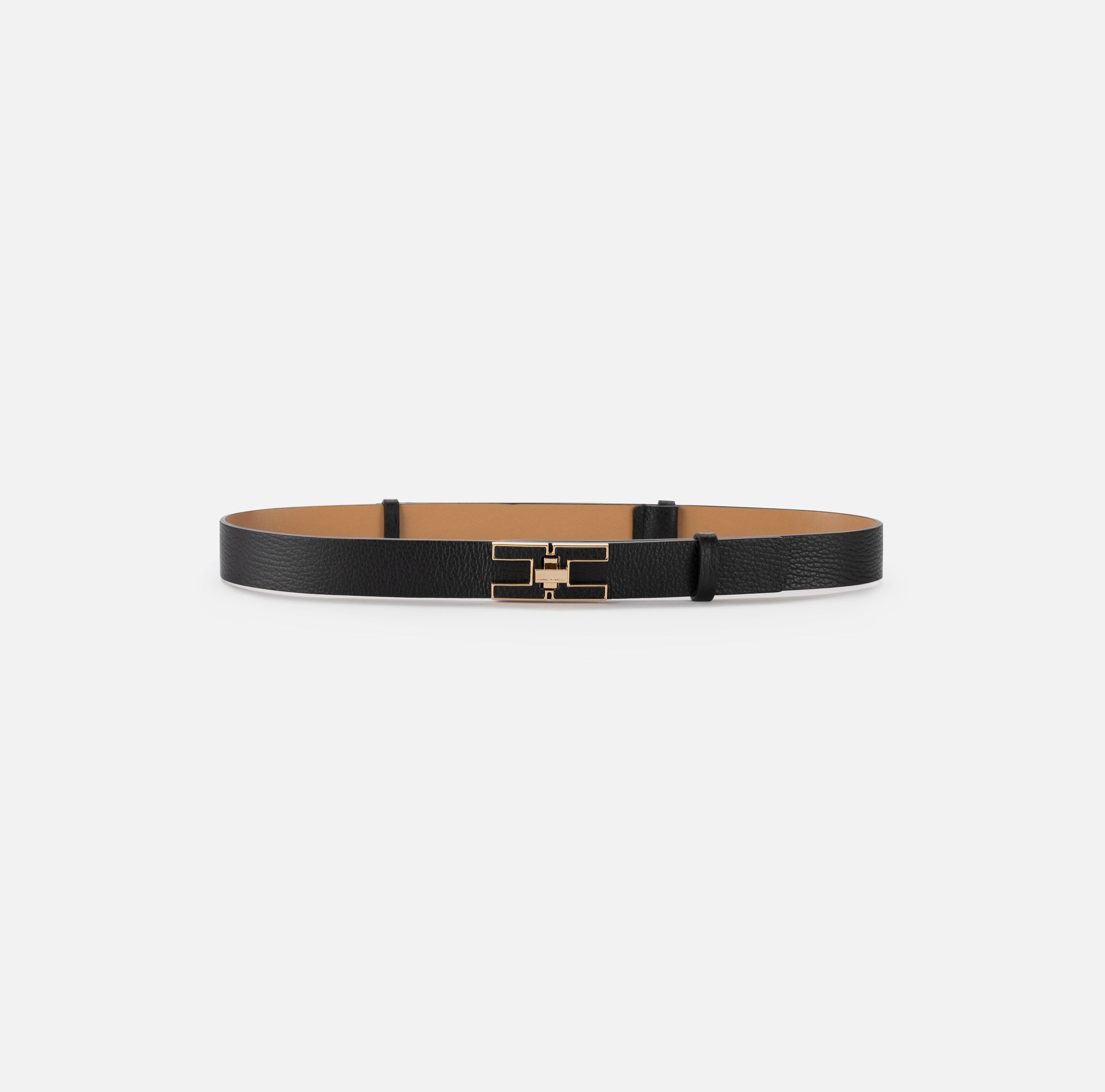ELISABETTA FRANCHI Cintura Logo CC-Nero