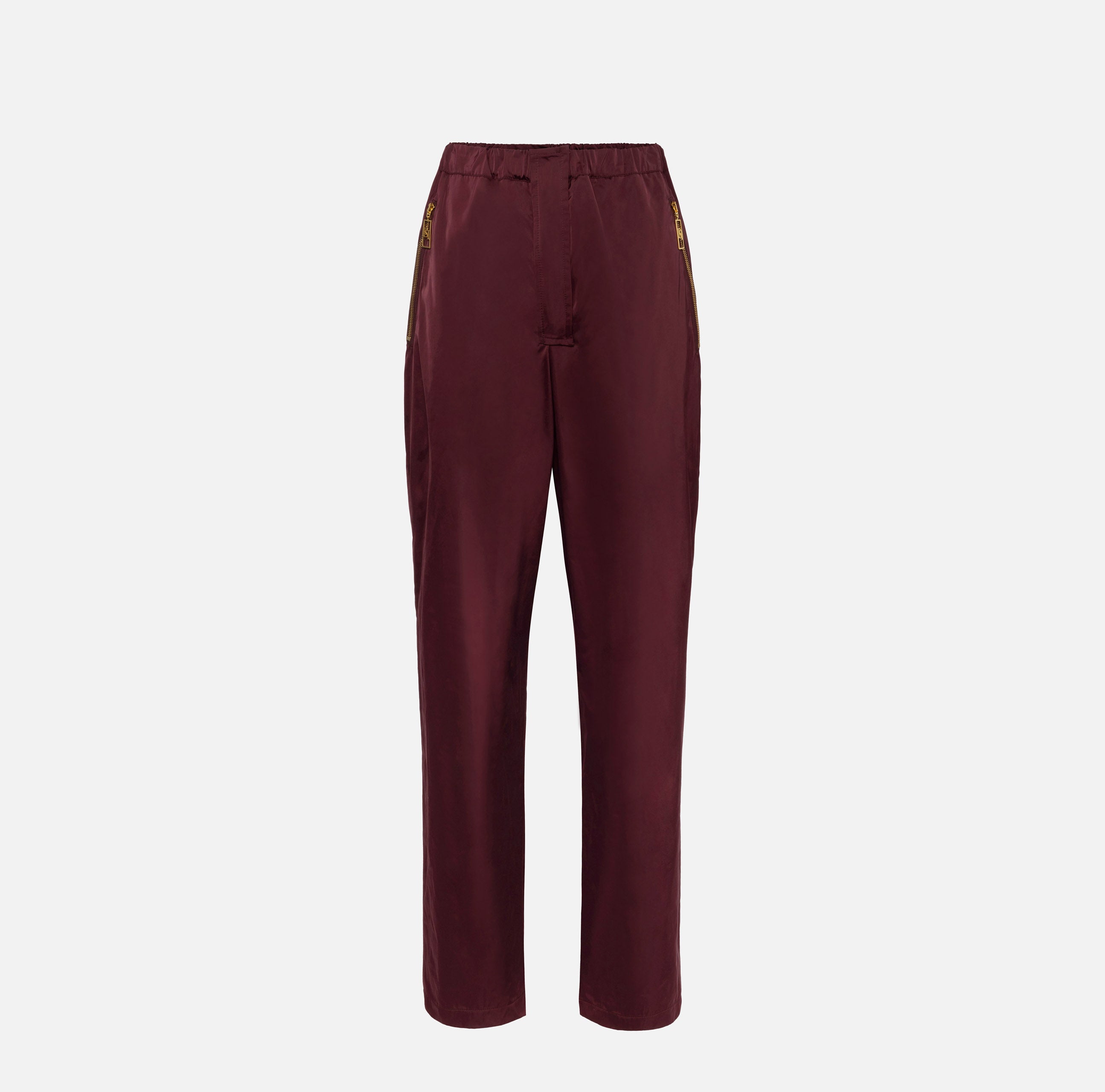 ELISABETTA FRANCHI Pantalone Nylon Tecnico-Rouge Noir