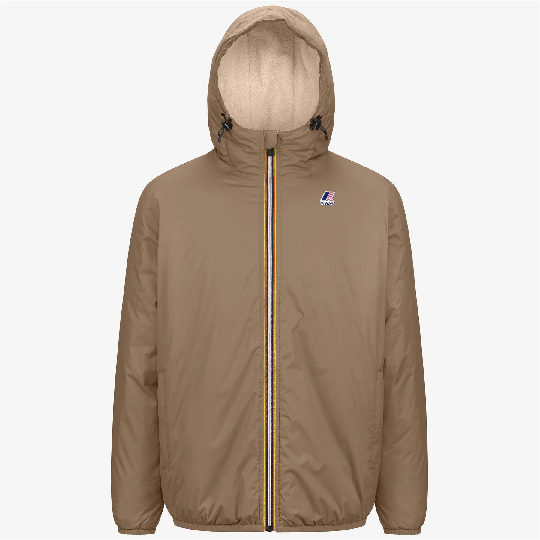 K-WAY Giubbino Uomo Le Vrai 3.0 Claude Orsetto-Beige Taupe