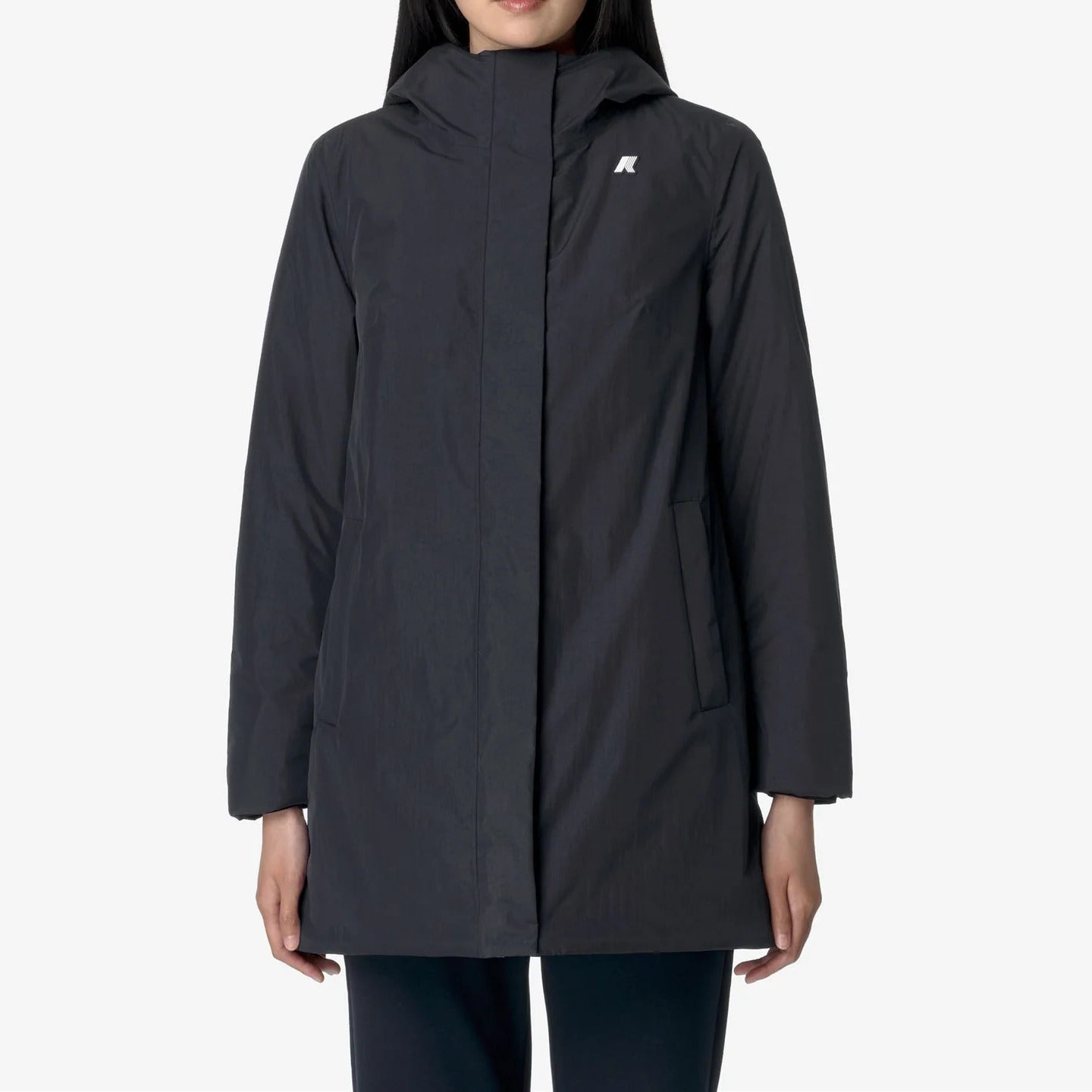 K-WAY Giubbino Donna Sophie Soft Touch Marmotta-Blue Depth Blue