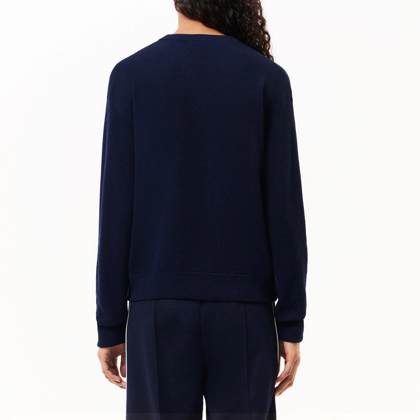 LACOSTE Pullover Donna Lana-Blu Navy