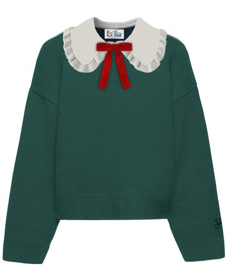 MC2 SAINT BARTH Maglione Bambina Levine Jr-Verde