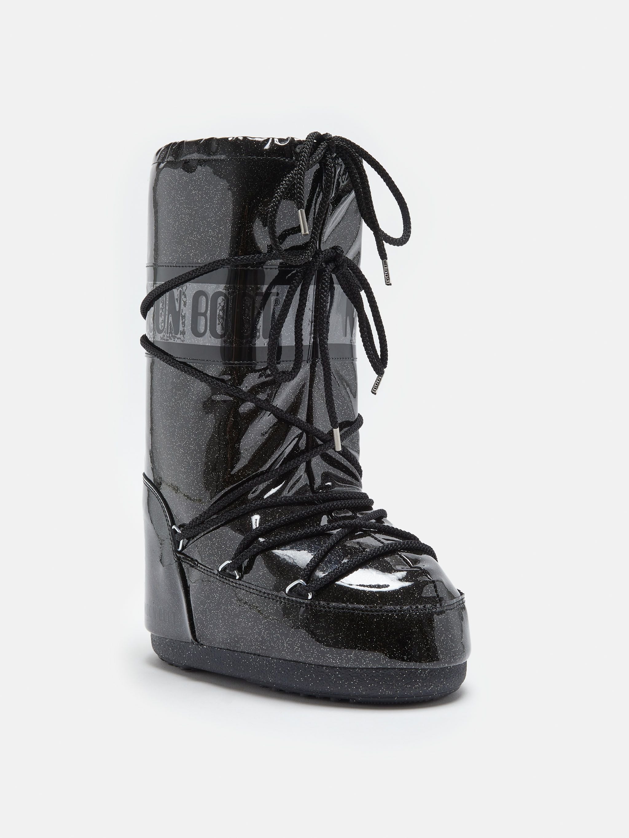 MOON BOOT Scarponcino Unisex Icon Glitter-Black