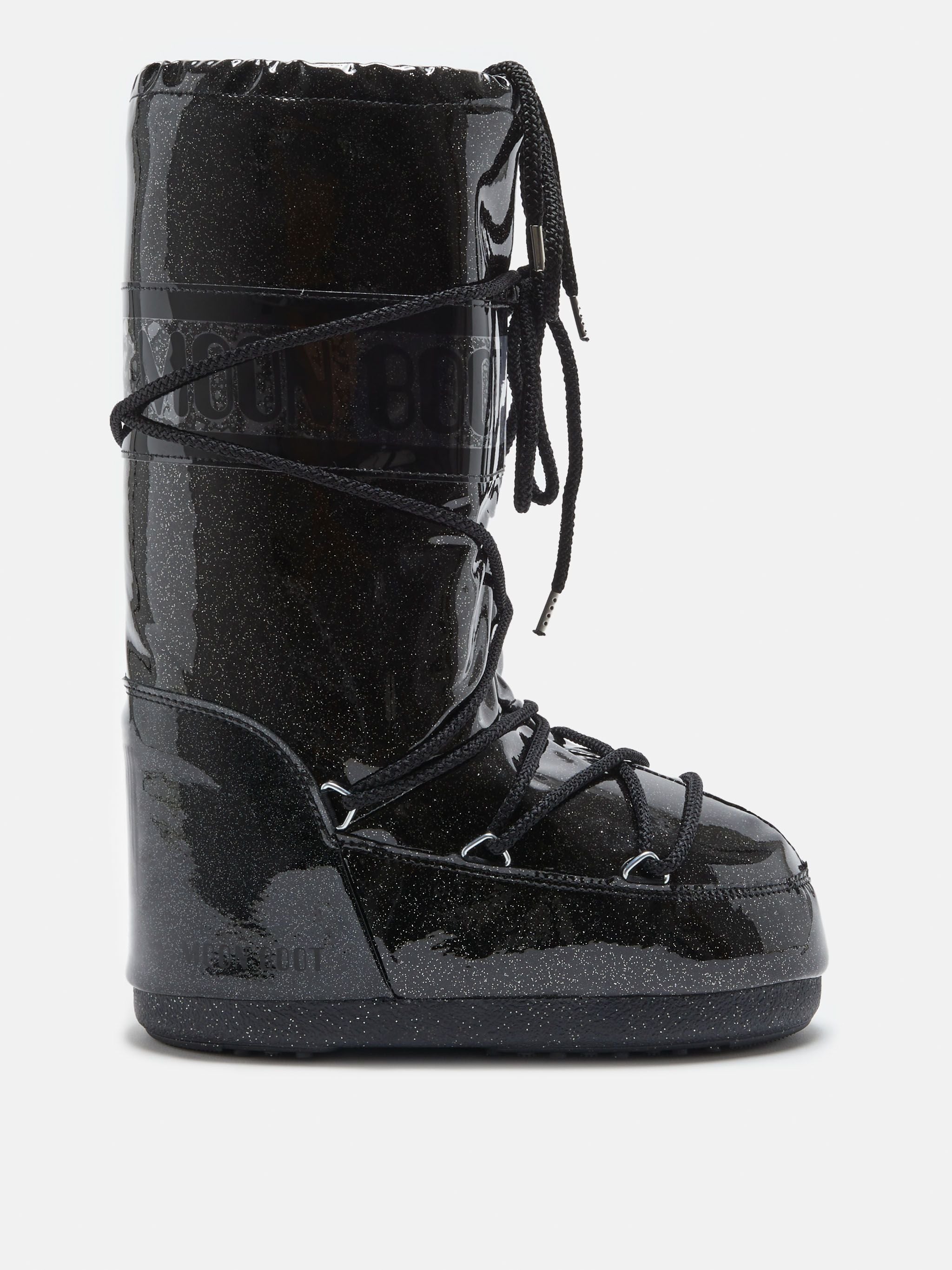 MOON BOOT Scarponcino Unisex Icon Glitter-Black
