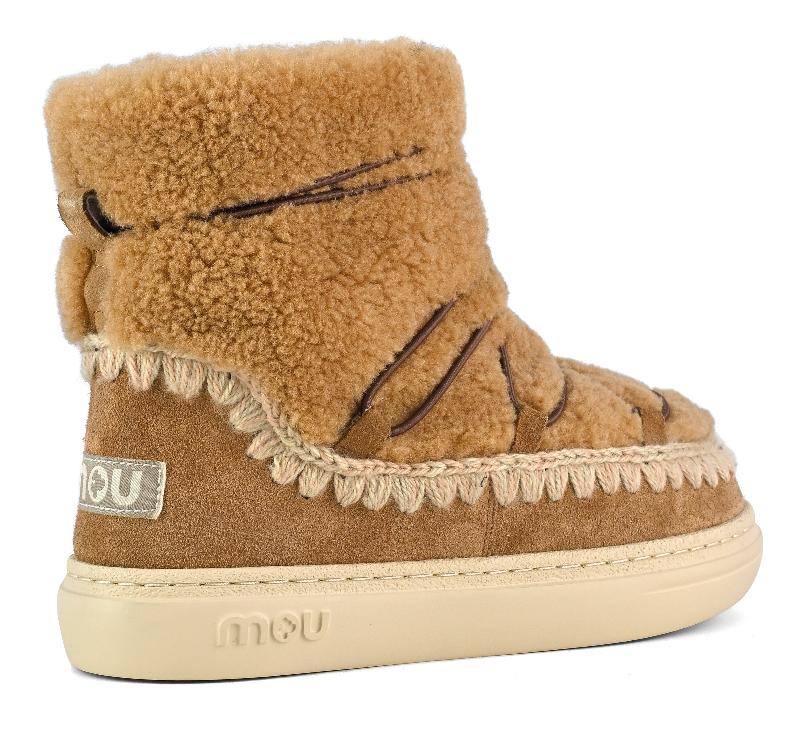 MOU Sneaker Donna Eskimo Bold Scoubidoo Lace-Cognac